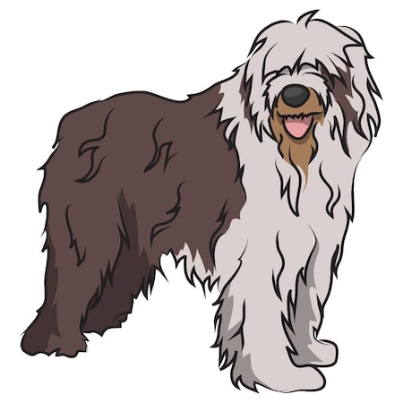 Signmission Old English Sheepdog Dog Decal, Dog Lover Decor Vinyl Sticker D-12-Old English Sheepdog